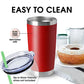 20oz Tumblers Stainless Steel Mugs with Lid Double Wall Vacuum Insulated Coffee Cups for Cold & Hot Drinks (12 Count)