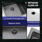 25 x 22 Inch Drop In Black Kitchen Sink