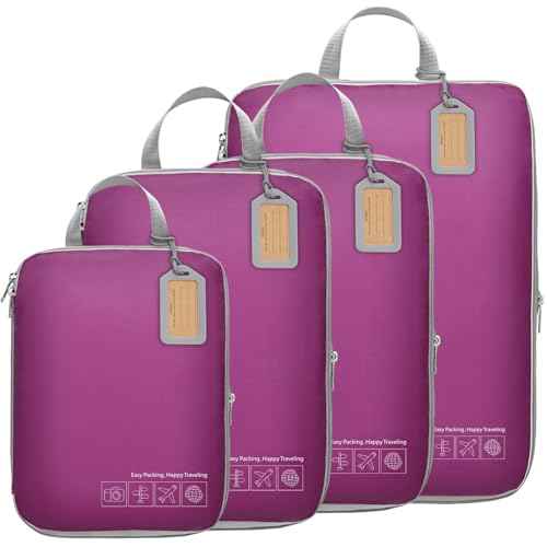 Compression Packing Cubes for Travel (4 Count)
