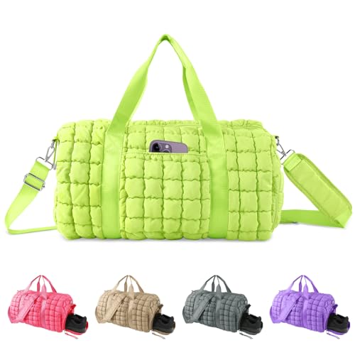 Quilted Travel Duffle Bag Gym Bag for Women