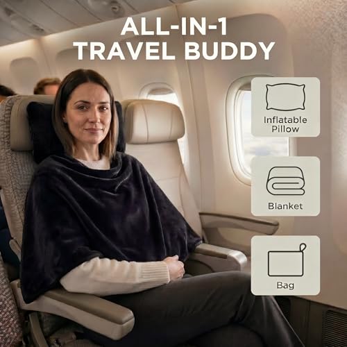 Travel Pillow and Blanket Set