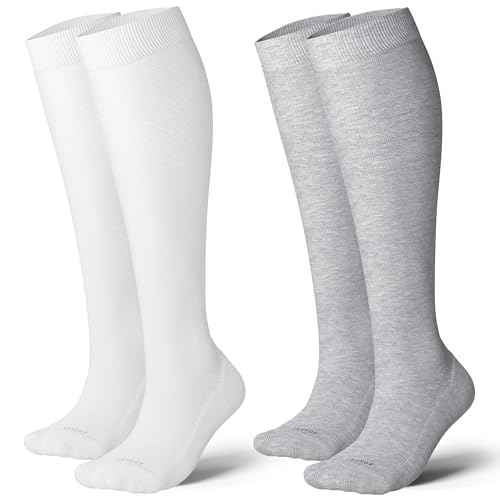 Cotton Compression Socks for Women&Men 20 (2 Count)
