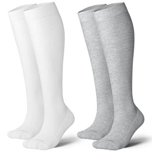 Cotton Compression Socks for Women&Men 20 (2 Count)