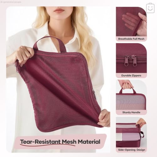 9 11 Set Compression Packing Cubes for Travel Essentials (9 Count)