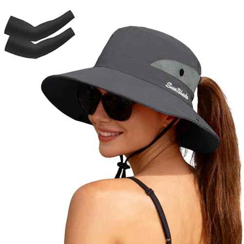 Women's Ponytail Safari Sun Hat