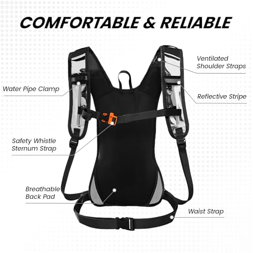 Rave Hydration Pack Backpack with 2L Water Bladder