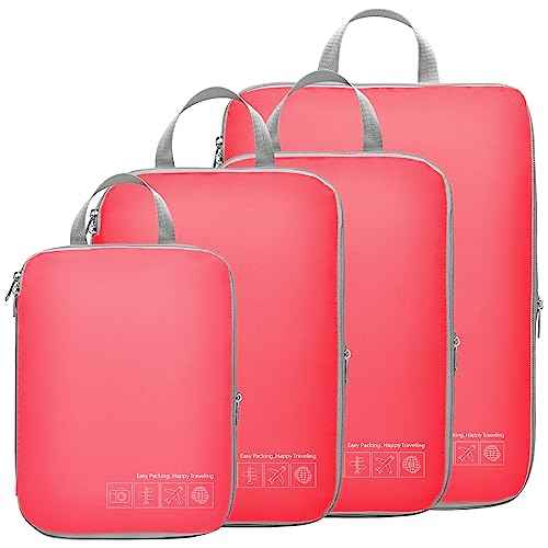 Compression Packing Cubes for Travel (4 Count)