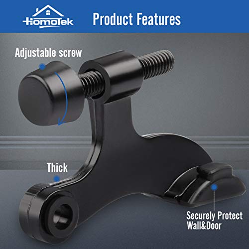 2 Pack Hinge Pin Black Door Stopper (2 Count)