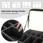 Travel Makeup Bag with LED Mirror and Light Travel Makeup Case Cosmetic Organizer Portable Cosmetic Brush Organizer Bag with Adjustable Dividers for Cosmetics Makeup Brushes Toiletry