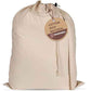 LFH Home Large Premium 1pack Cotton Rich Rich Canvas Laundry Bag with Drawstring and Handles Heavy Duty