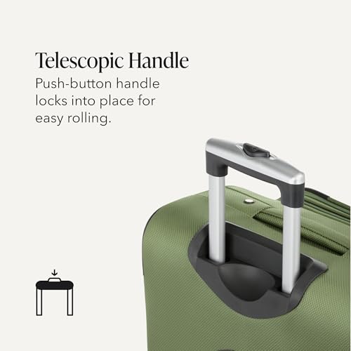 Sion Softside Expandable Spinner Luggage Durable Lightweight Travel Suitcase