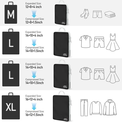 4 Set Compression Packing Cubes