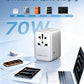 70W GaN Universal Travel Adapter