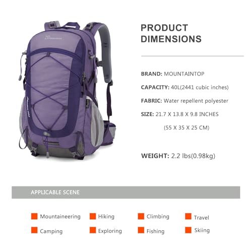 40L Hiking Backpack