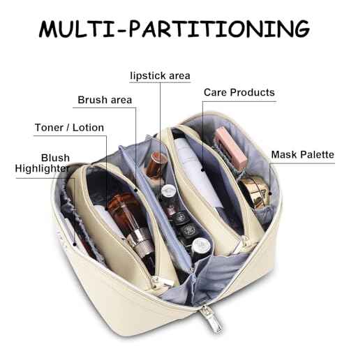 Travel Makeup Bag Organizer Cosmetic Bag (3 Count)