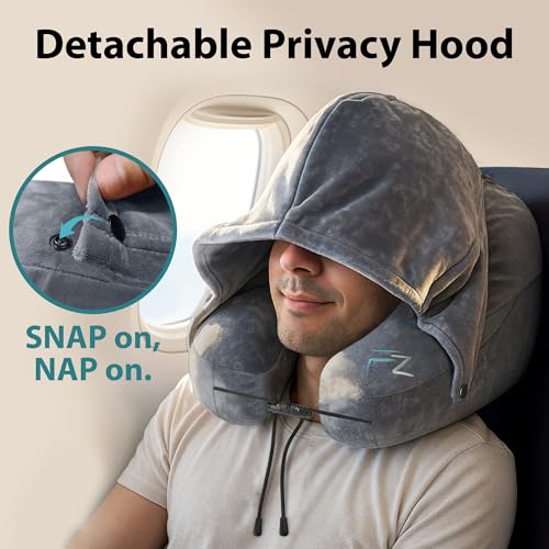 Air Inflatable Neck Pillow for Traveling on Plane