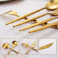 Matte Gold Silverware Set for 4 (20 Count)