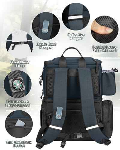 Fishing Tackle Box Backpack with 4 3600 Trays