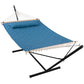 Double Hammock with 12 Feet Heavy Duty Steel Stand Combo