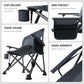 Oversized Folding Camping Chair for Adults with Adjustable Lumbar Support
