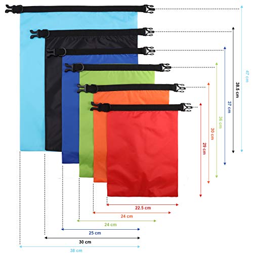 6 Pcs 6 12 Pcs Waterproof Dry Bags (6 Count)