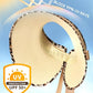 Women's Straw Sun Visor Hat UPF Wide Shade Ponytail Summer Hat