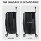 Hardside Expandable Carry On Luggage 22x14x9 Airline Approved With Front Business Pockets