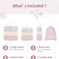 6 Set Compression Packing Cubes for Travel Women Men