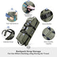 45/80/100L Rolling Duffel Bag with Wheels, Large Durable Travel Duffle + Toiletry Bag, Heavy Duty, Packable, Foldable with Shoulder Straps- Use as Luggage or Backpack, Men/Women (Green)