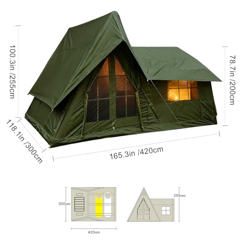 A Frame Inflatable Tent & Waterproof Black