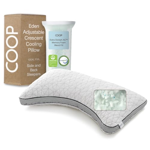 Eden Crescent Bed Pillow for Side & Back Sleepers