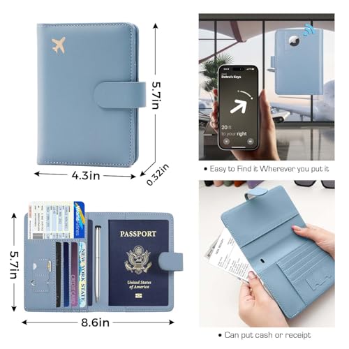 Premium Leather Passport Holder Covers Case