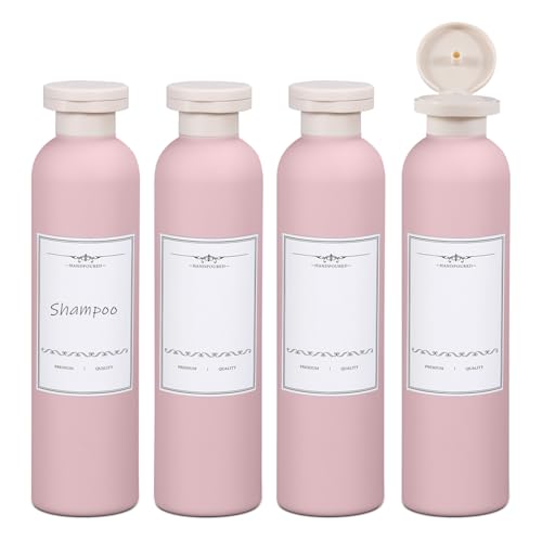 8.8oz 4pack Refillable Travel Shampoo and Conditioner Bottles (4 Count)