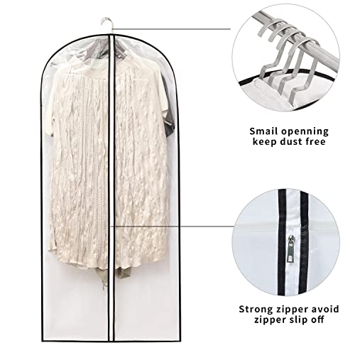 Hanging Clothes Storage with 4" Gusseted Garment Covers