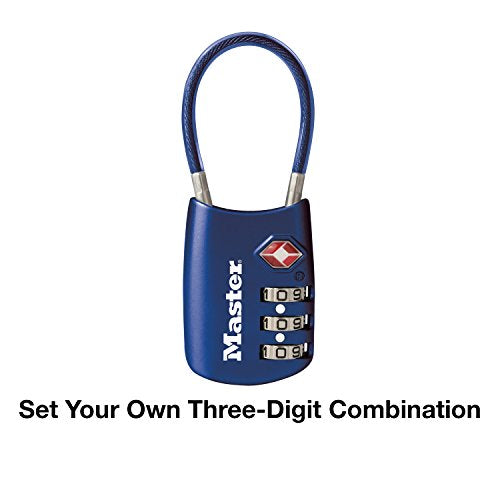 Blue Set Your Own Combination TSA Approved Luggage Lock