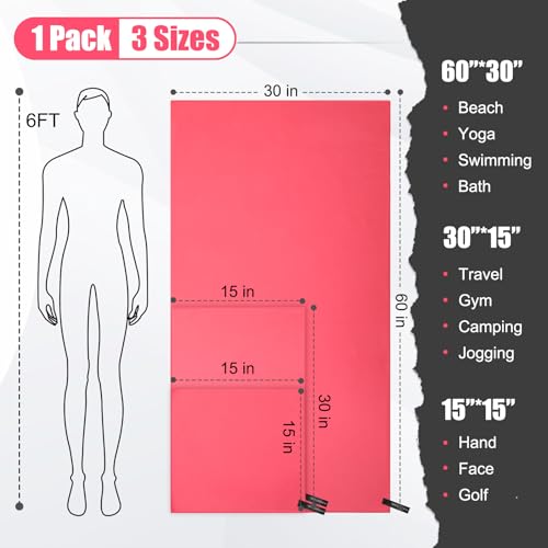 Quick Dry Travel Towel (3 Count)