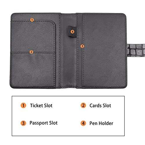 Premium Leather Passport Holder Covers Case