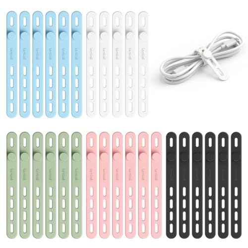 30 Pack Silicone Cable Ties (30 Count)