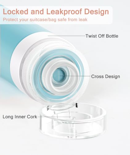 Travel Bottles for Toiletries (4 Count)