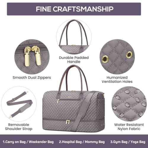 Large Weekender Bag for Women Travel