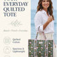 100% Cotton Quilted Tote Bag For Women