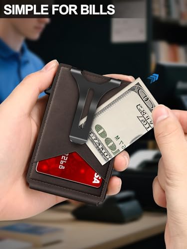 Wallet for Men RFID Wallet with Money Clip