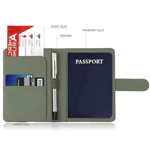 Premium Leather Passport Holder Covers Case