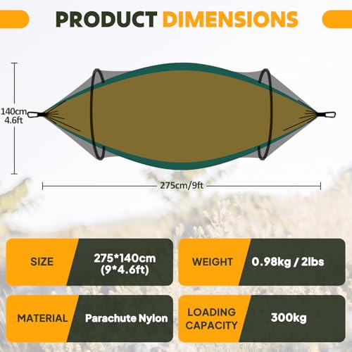 Ultra Light Travel Camping Hammock Pop
