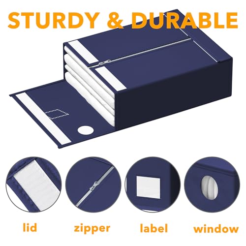 3 Pack Bed Sheet Organizers and Storage (3 Count)