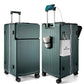 Super Large Aluminum Frame Zipperless Checked Luggage Front Pocket