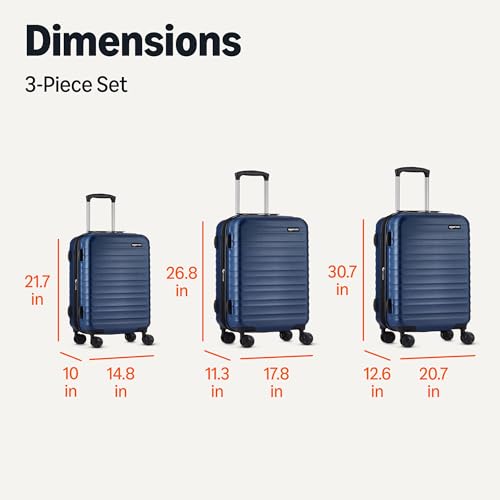 3 Piece Hardside Expandable Luggage Set (3 Count)