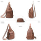 Sling Bag for Women Crossbody Bags Fanny Packs Over Shoulder Bag Sling Purse Backpack Vegan Leather Travel Handbag Purse Gifts Brown