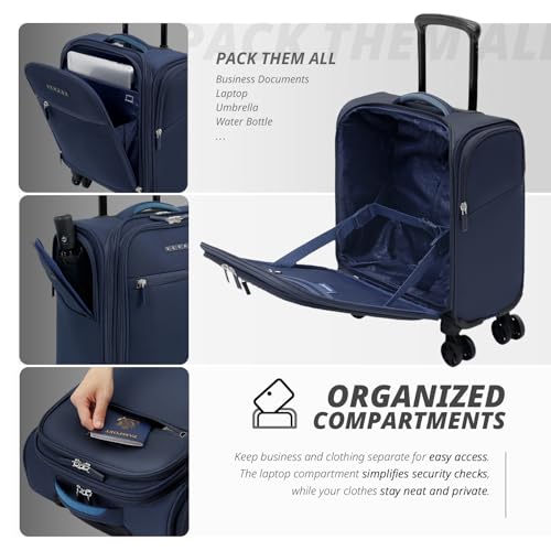 Underseat Carry On Luggage with Wheels