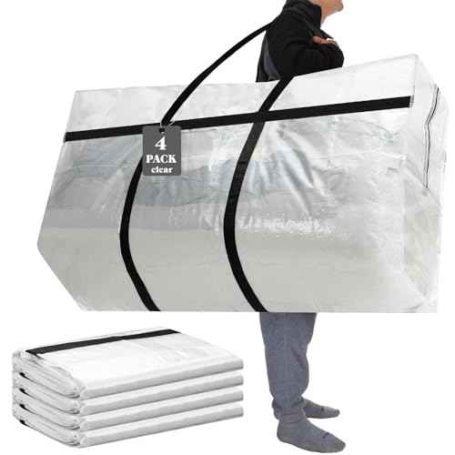 4 Pcs 96 Gallon Extra Large Moving Bags Heavy Duty Storage Bag (4 Count)